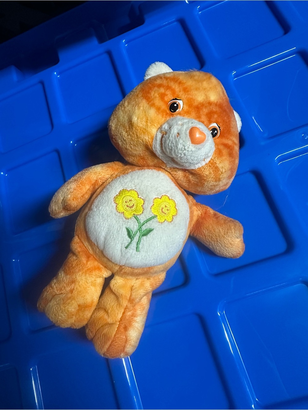 2003 Play Along Friend Bear Orange Tie-Dye 8 Inches Beanbag